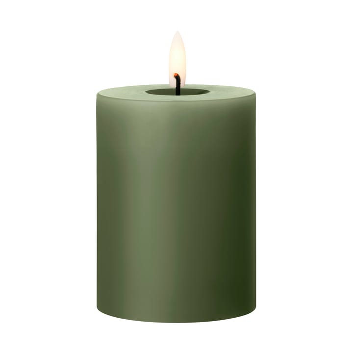 ester & erik Blockkerze LED - 70 Green Soil, 10cm - Ester & erik