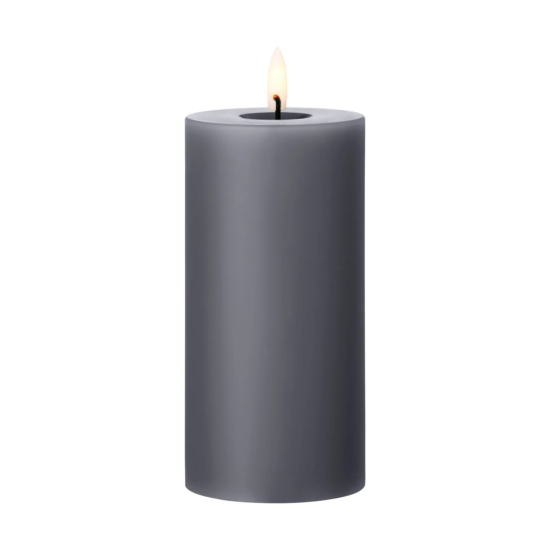ester & erik Blockkerze LED, 74 Dark Slate, 15cm ester & erik