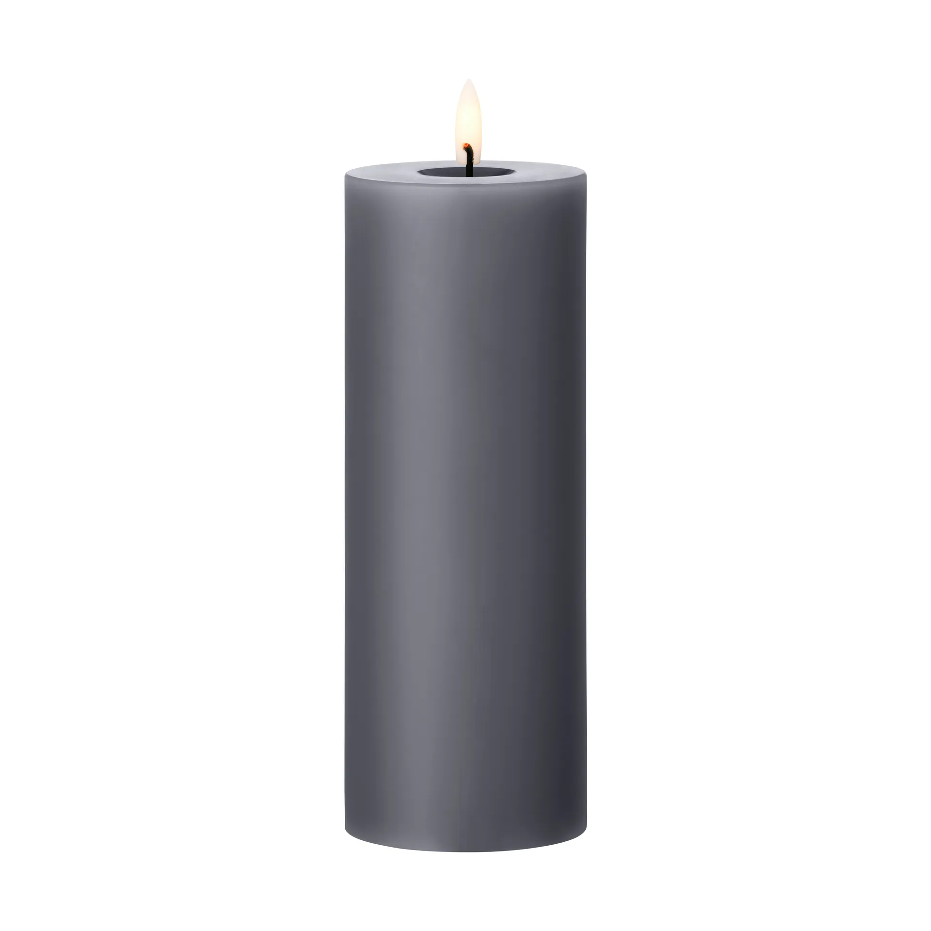 ester & erik Blockkerze LED, 74 Dark Slate, 20cm ester & erik
