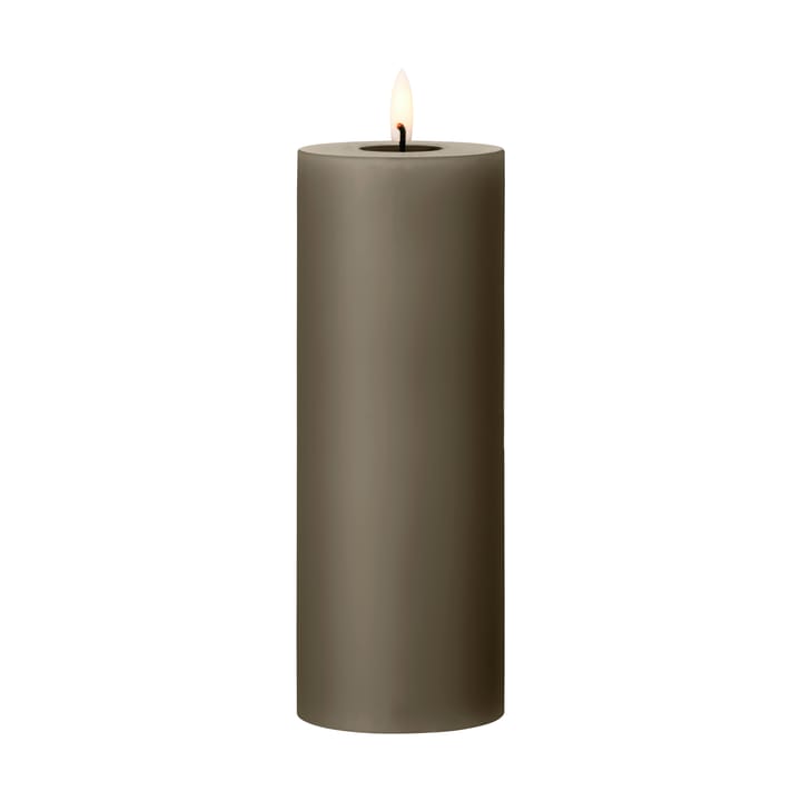 ester & erik Blockkerze LED - 77 Caviar, 20cm - Ester & erik