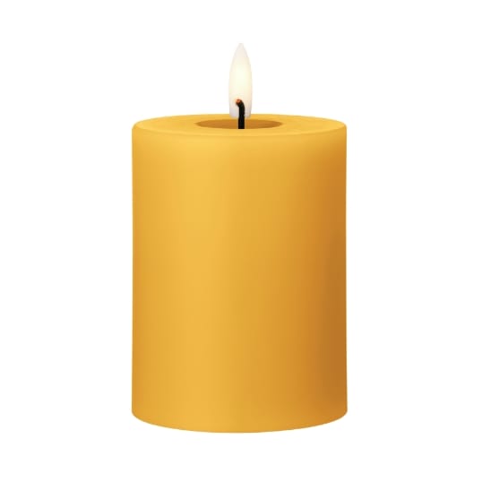 ester & erik Blockkerze LED - 85 Mango, 10cm - Ester & erik