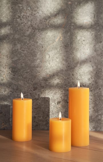 ester & erik Blockkerze LED - 85 Mango, 20cm - ester & erik
