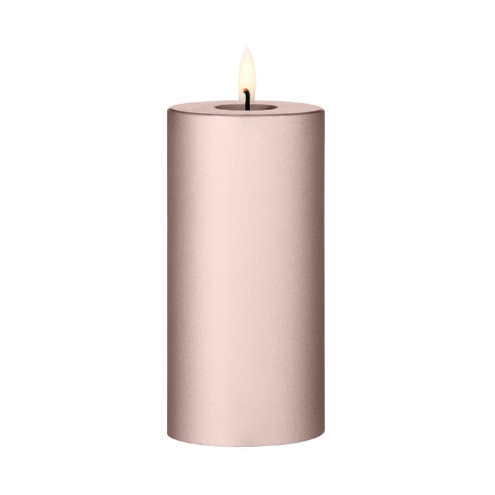 ester & erik Blockkerze LED - 94 Champagne Metallic, 15cm - Ester & erik