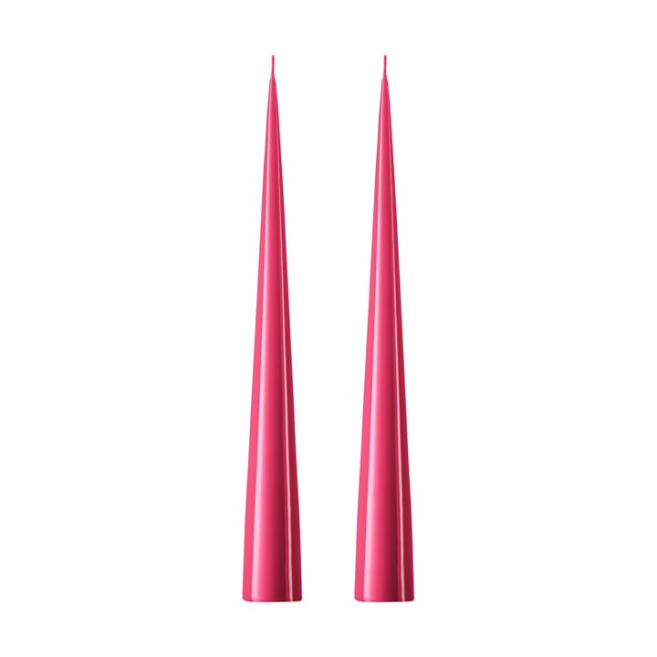 ester & erik Kegelkerze 37cm 2er Pack lackiert, Deep pink 41/2 ester & erik