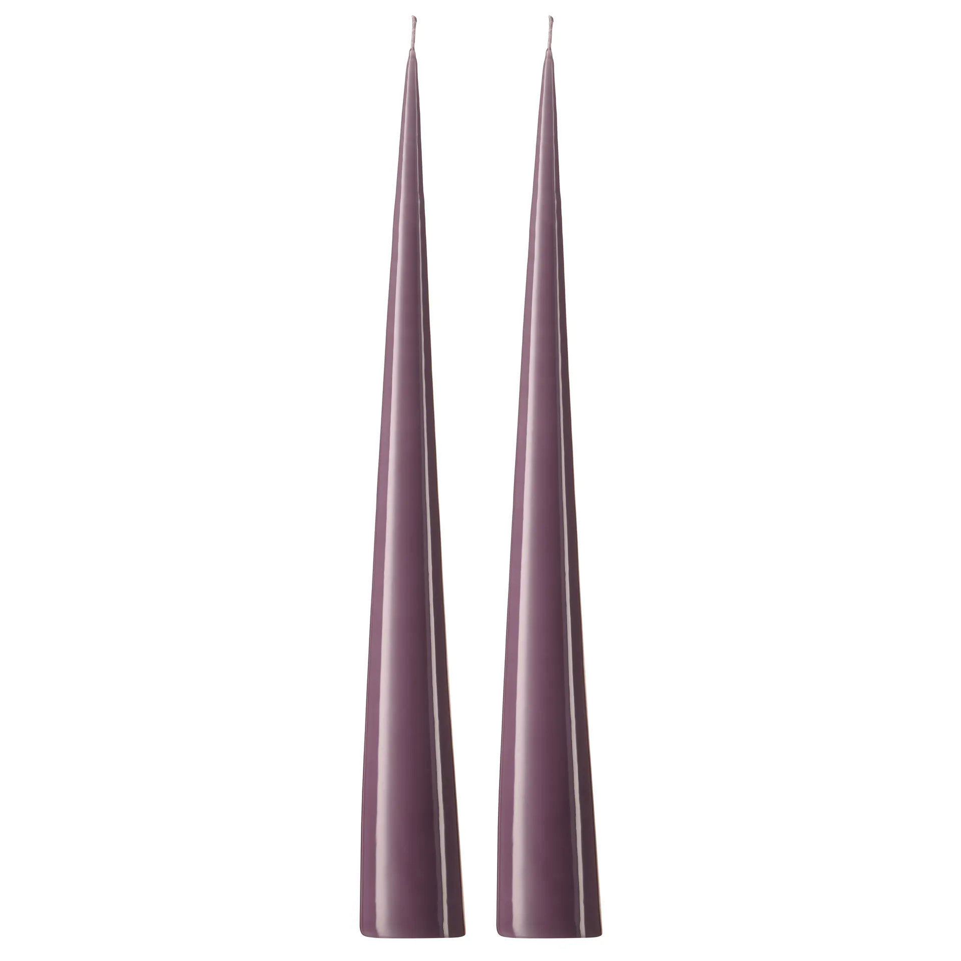 ester & erik Kegelkerze 37cm 2er Pack lackiert, Muted mauve 42-0 ester & erik