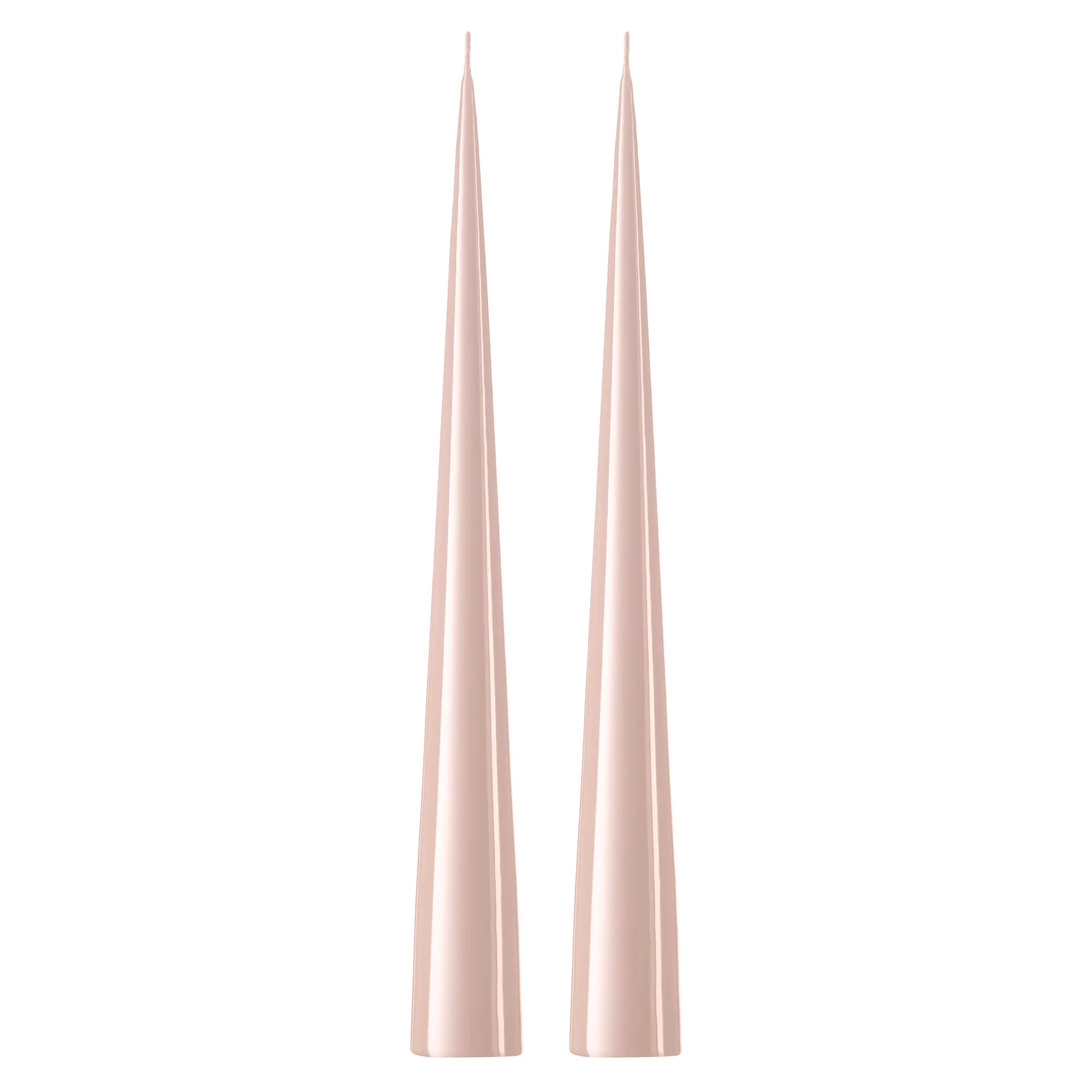 ester & erik Kegelkerze 37cm 2er Pack lackiert, Rosewater 51-0 ester & erik