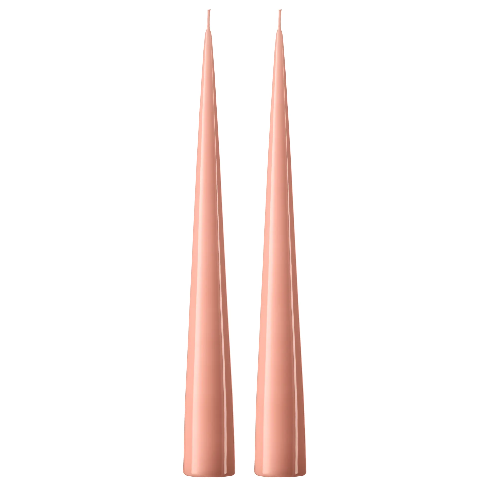 ester & erik Kegelkerze 37cm 2er Pack lackiert, Rosy caramel 20-0 ester & erik