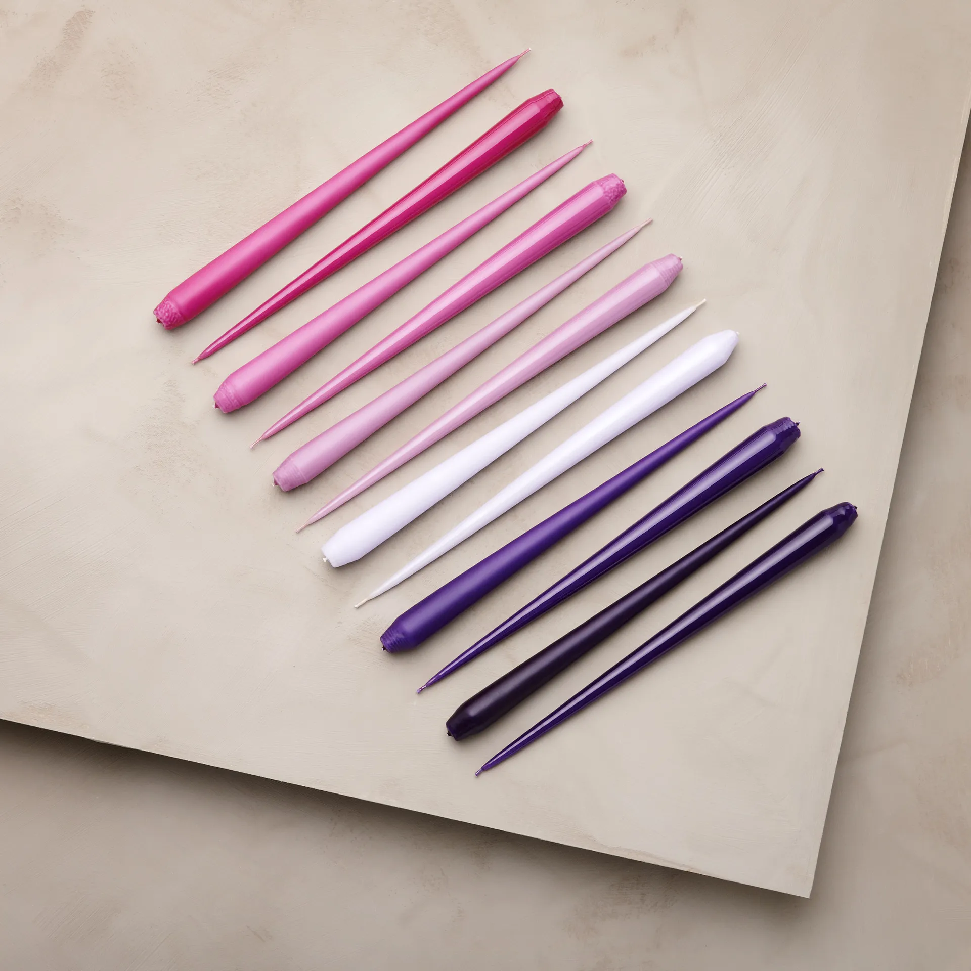 ester & erik Kerze 4er Pack lackiert, Airy violet 12-0, 32 cm ester & erik