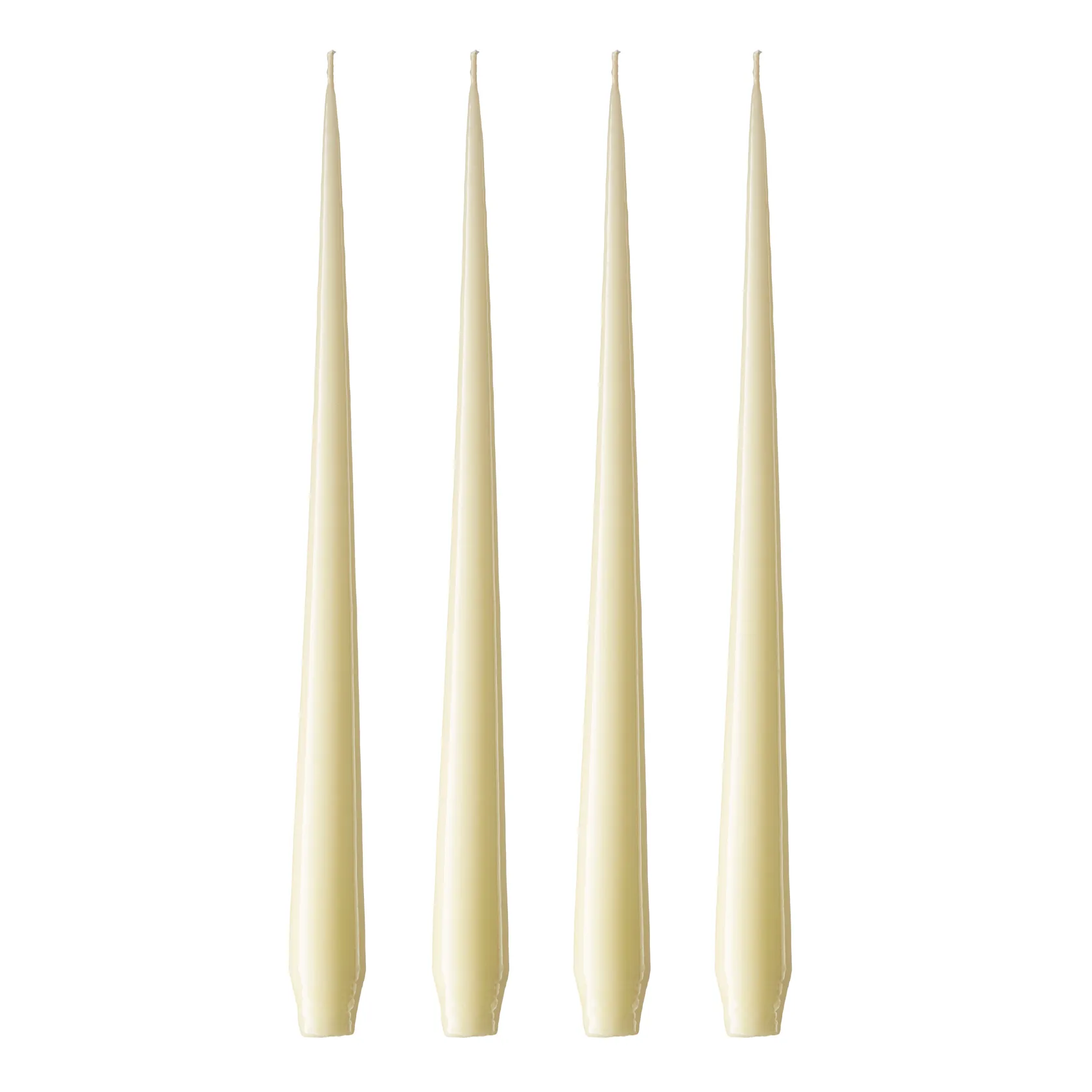 ester & erik Kerze 4er Pack lackiert, Buttermilk 17-0, 42 cm ester & erik