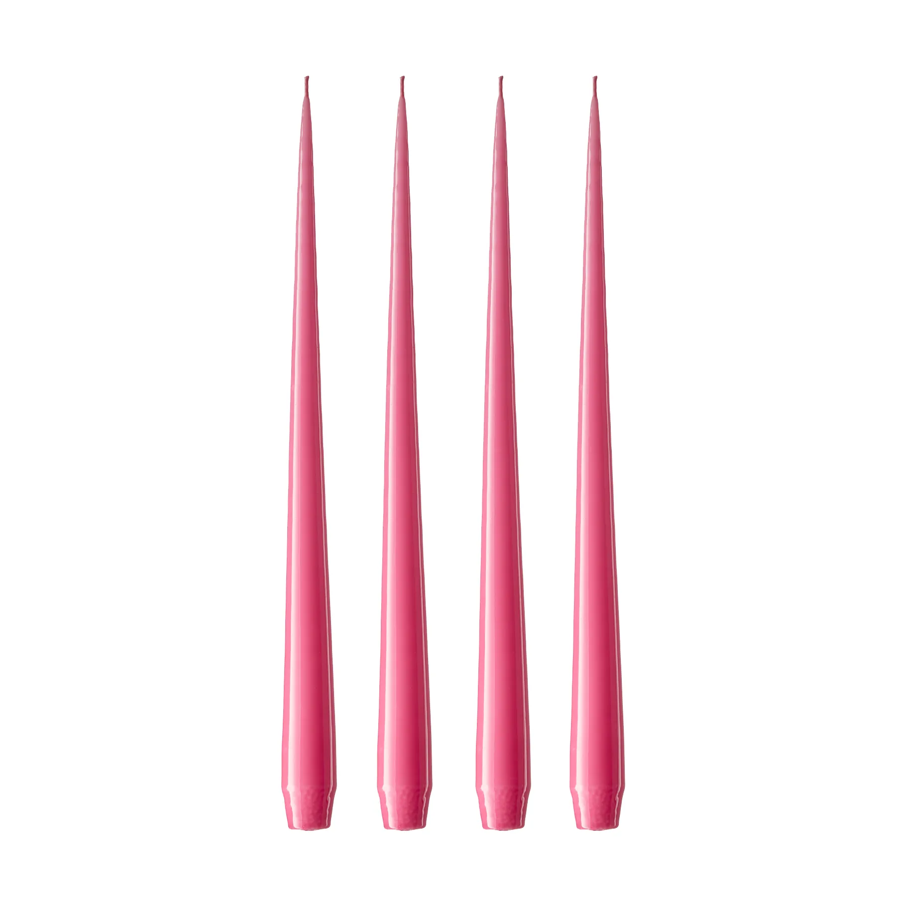ester & erik Kerze 4er Pack lackiert, Clear pink 41, 32 cm ester & erik