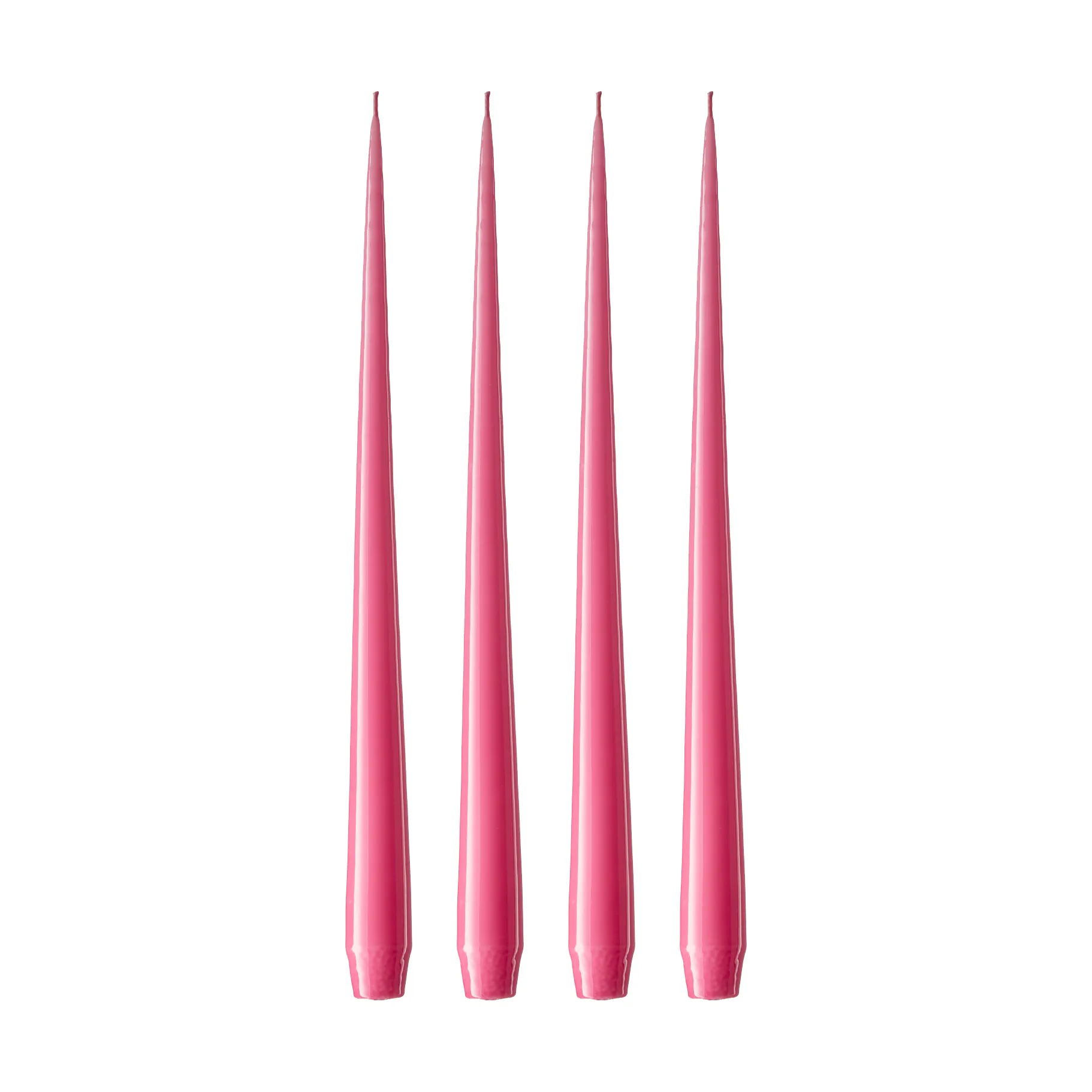 ester & erik Kerze 4er Pack lackiert, Clear pink 41, 42 cm ester & erik