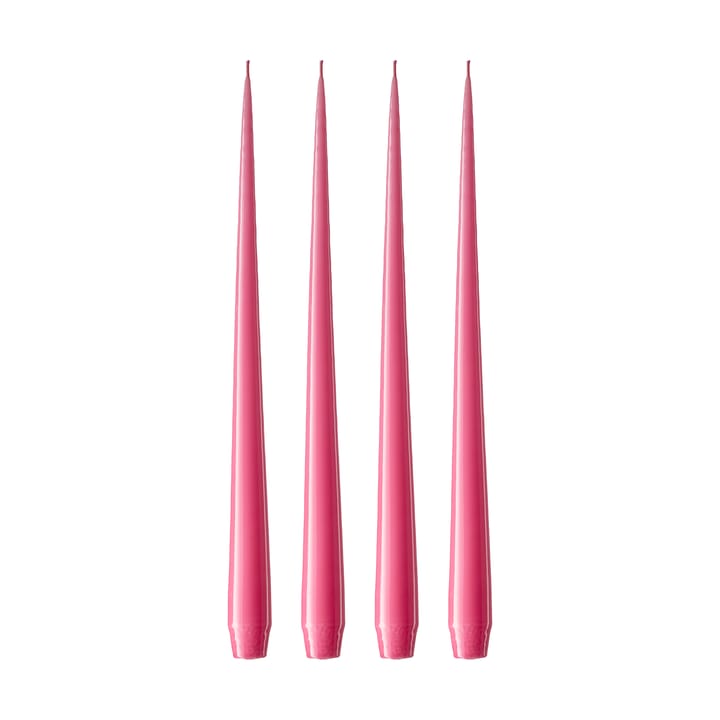 ester & erik Kerze 4er Pack lackiert - Clear pink 41, 42 cm - Ester & erik