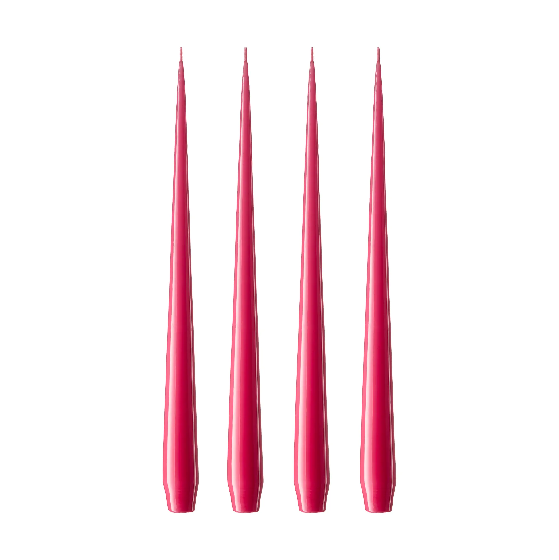 ester & erik Kerze 4er Pack lackiert, Deep pink 41/2, 42 cm ester & erik
