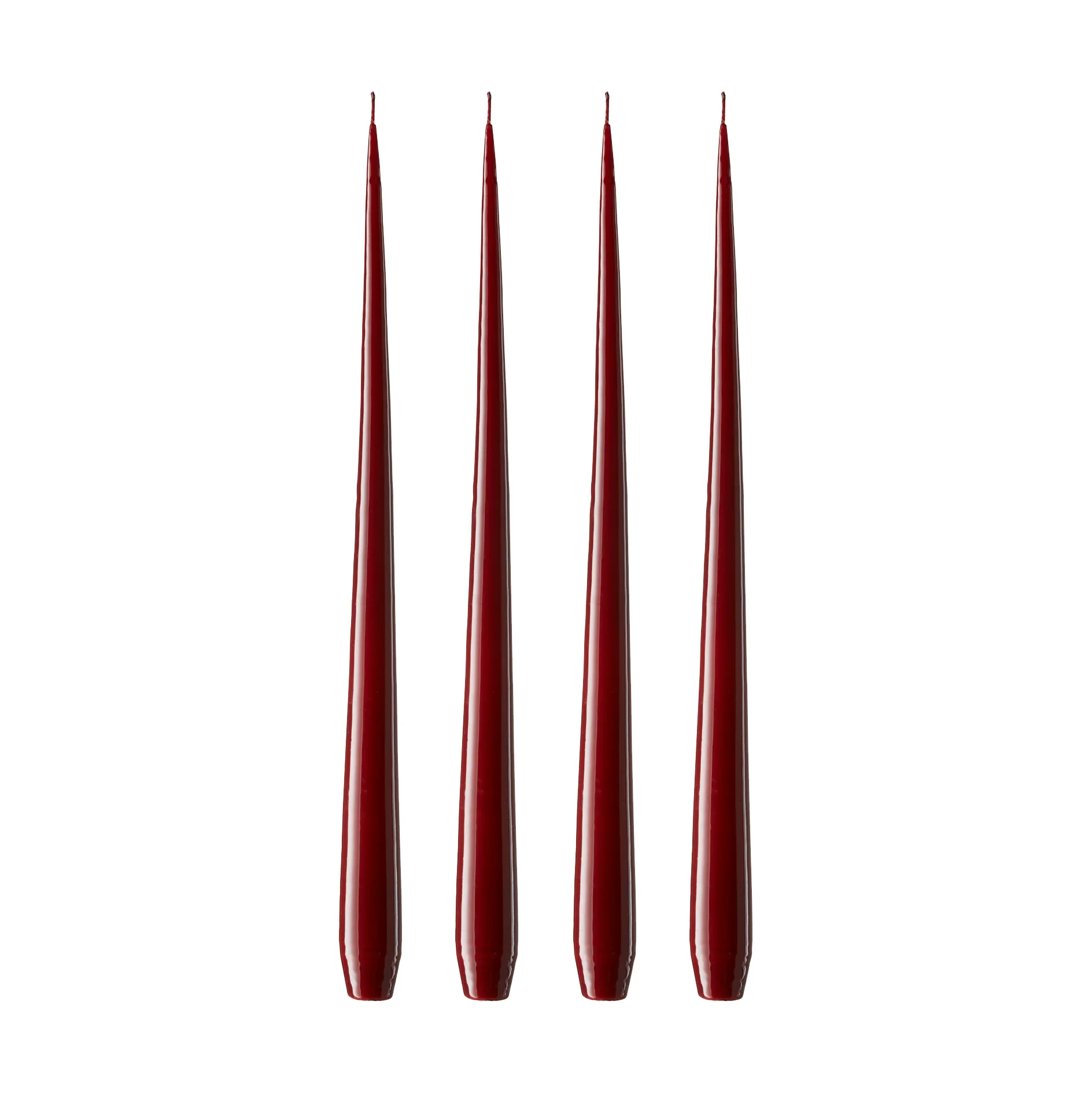 ester & erik Kerze 4er Pack lackiert, Deep wine 44/2, 42 cm ester & erik
