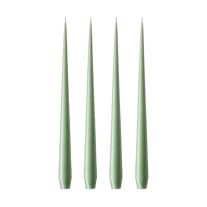 ester & erik Kerze 4er Pack lackiert - eucalyptus, 42 cm - Ester & erik