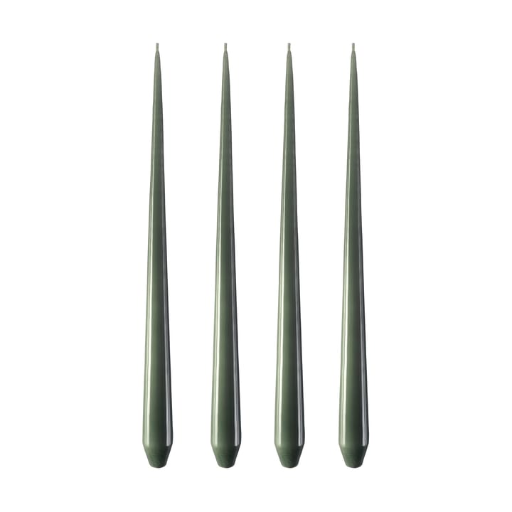 ester & erik Kerze 4er Pack lackiert - green soil, 42 cm - Ester & erik