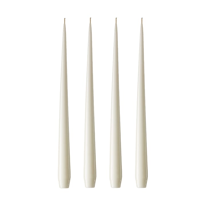 ester & erik Kerze 4er Pack lackiert - ivory, 42 cm - Ester & erik