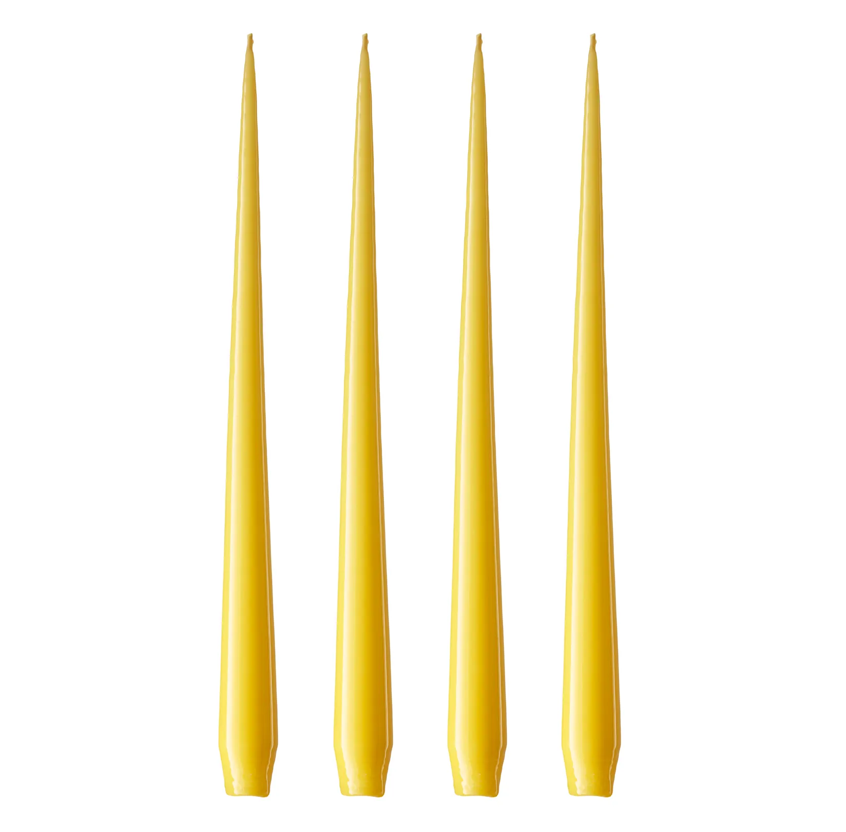 ester & erik Kerze 4er Pack lackiert, Lemon drop 15-0, 32 cm ester & erik