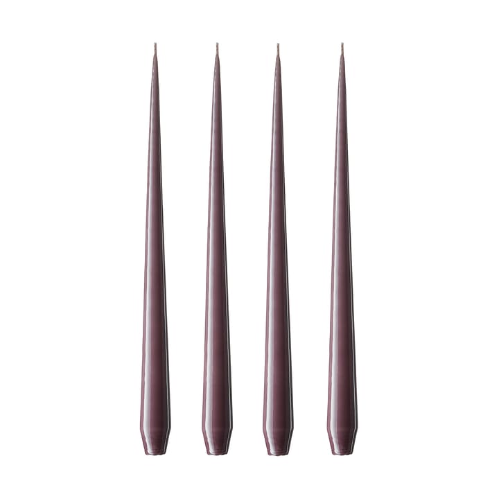 ester & erik Kerze 4er Pack lackiert - muted mauve, 42 cm - Ester & erik
