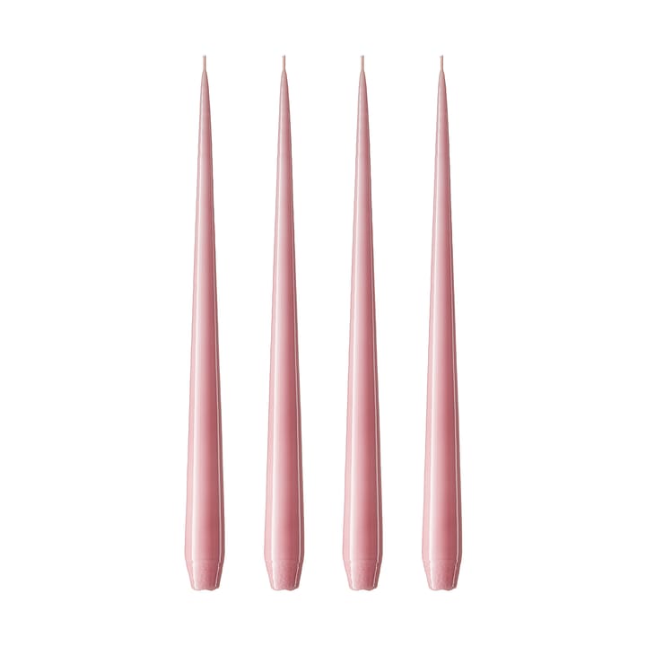 ester & erik Kerze 4er Pack lackiert - old rose, 42 cm - Ester & erik