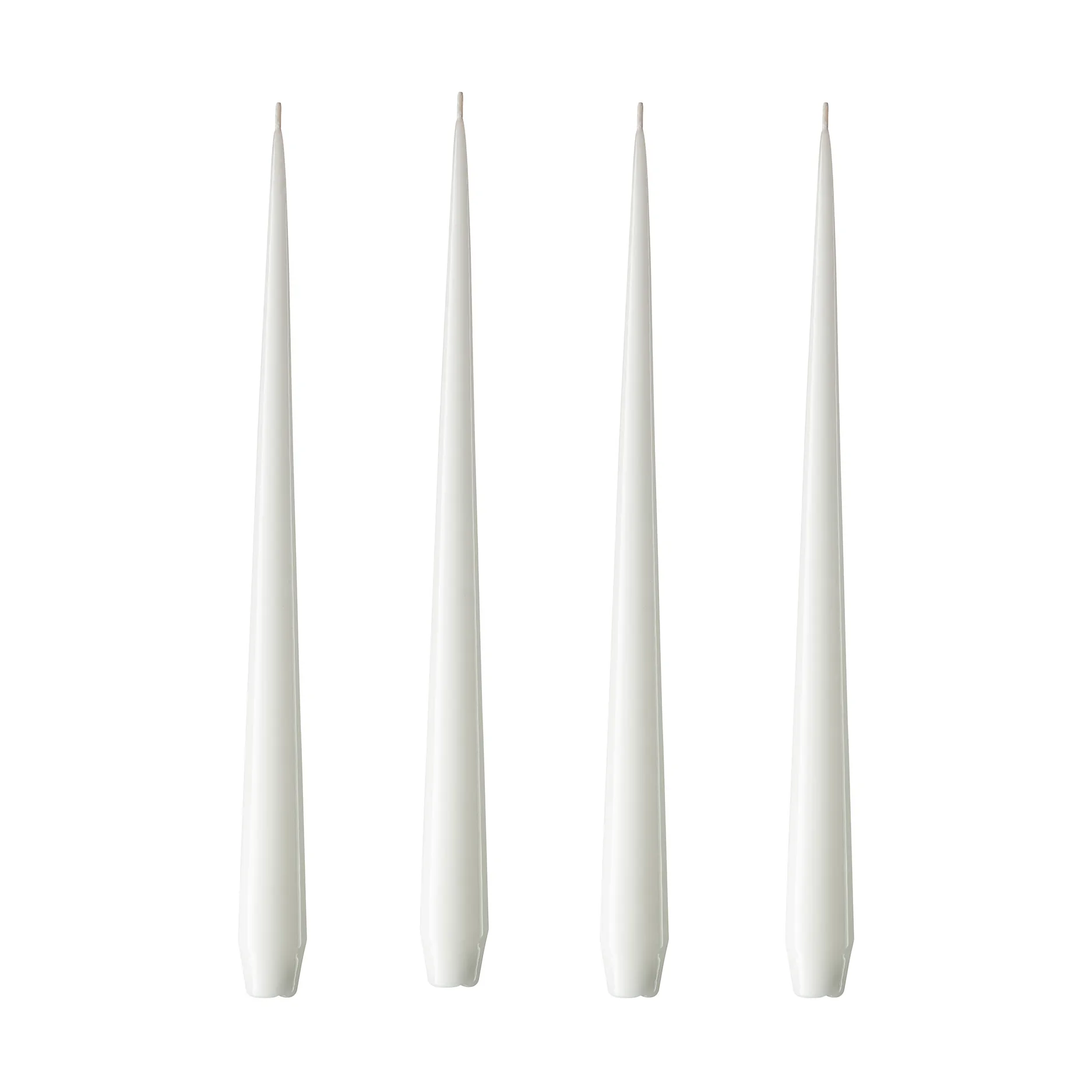 ester & erik Kerze 4er Pack lackiert, pure white, 32 cm ester & erik