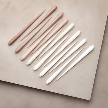 ester & erik Kerze 4er Pack lackiert - pure white, 32 cm - ester & erik