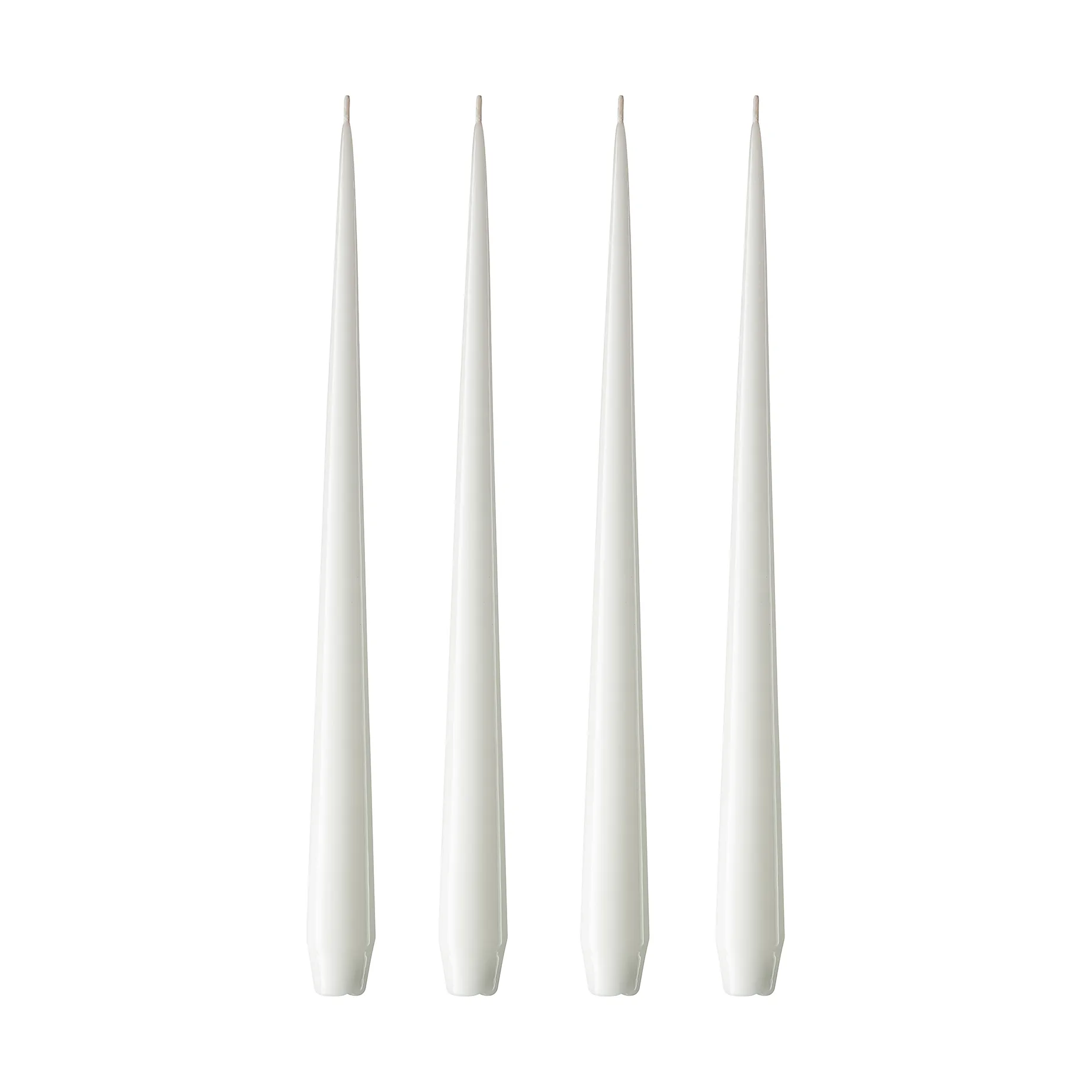 ester & erik Kerze 4er Pack lackiert, pure white, 42 cm ester & erik
