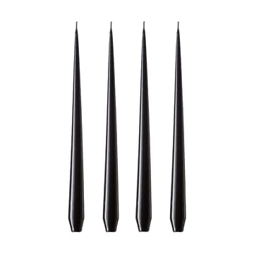 ester & erik Kerze 4er Pack lackiert - raw black, 42 cm - ester & erik