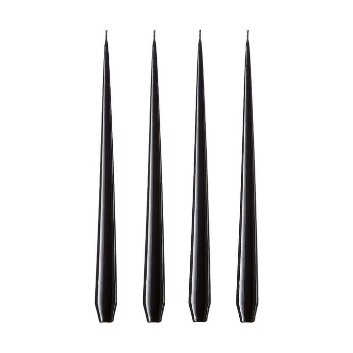 ester & erik Kerze 4er Pack lackiert, raw black, 42 cm ester & erik
