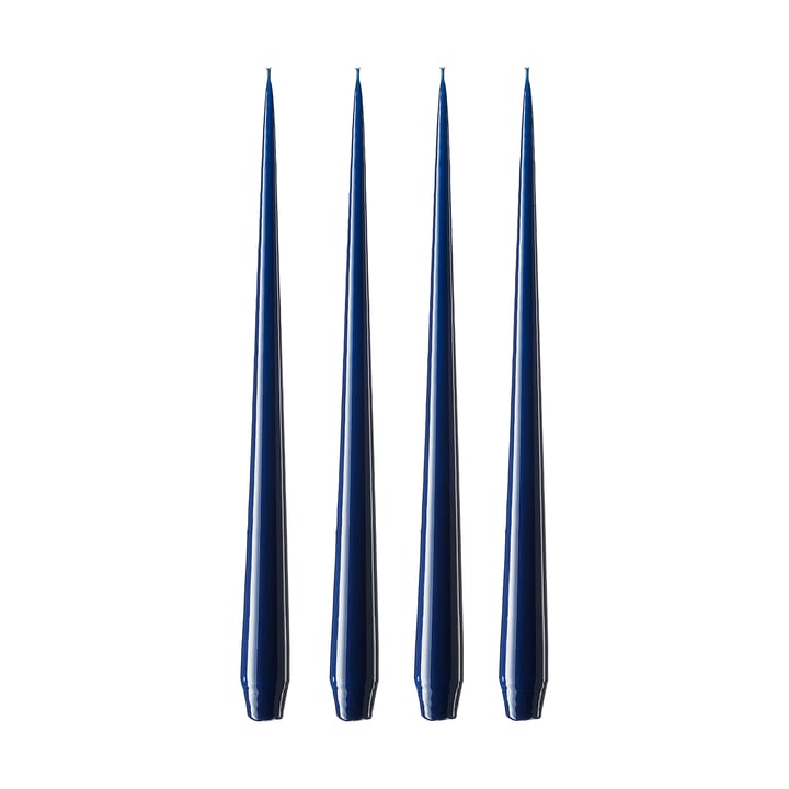ester & erik Kerze 4er Pack lackiert - royal navy, 42 cm - Ester & erik