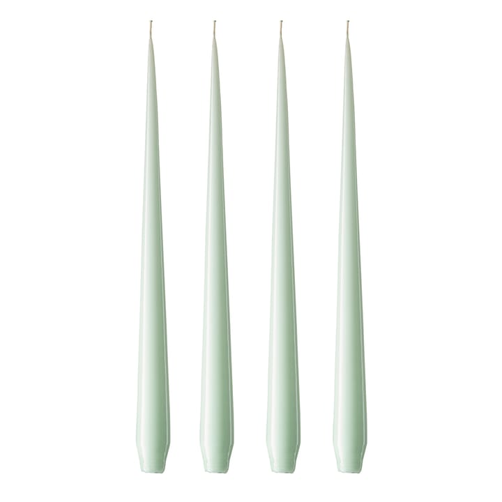 ester & erik Kerze 4er Pack lackiert - Water mint 03-0, 42 cm - Ester & erik