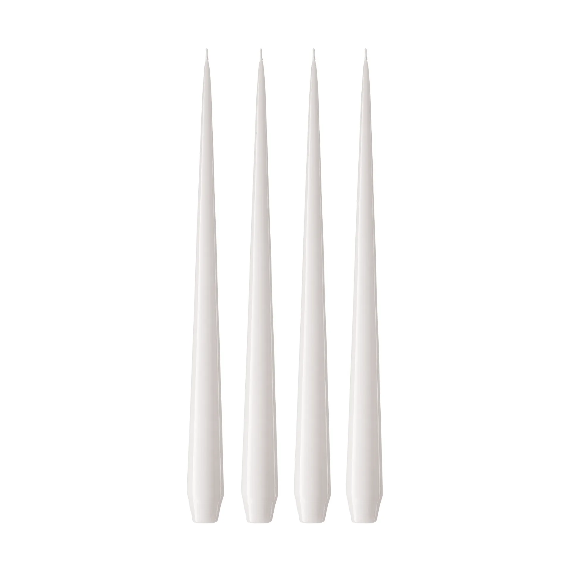 ester & erik Kerze 4er Pack lackiert, White ash 21, 32 cm ester & erik