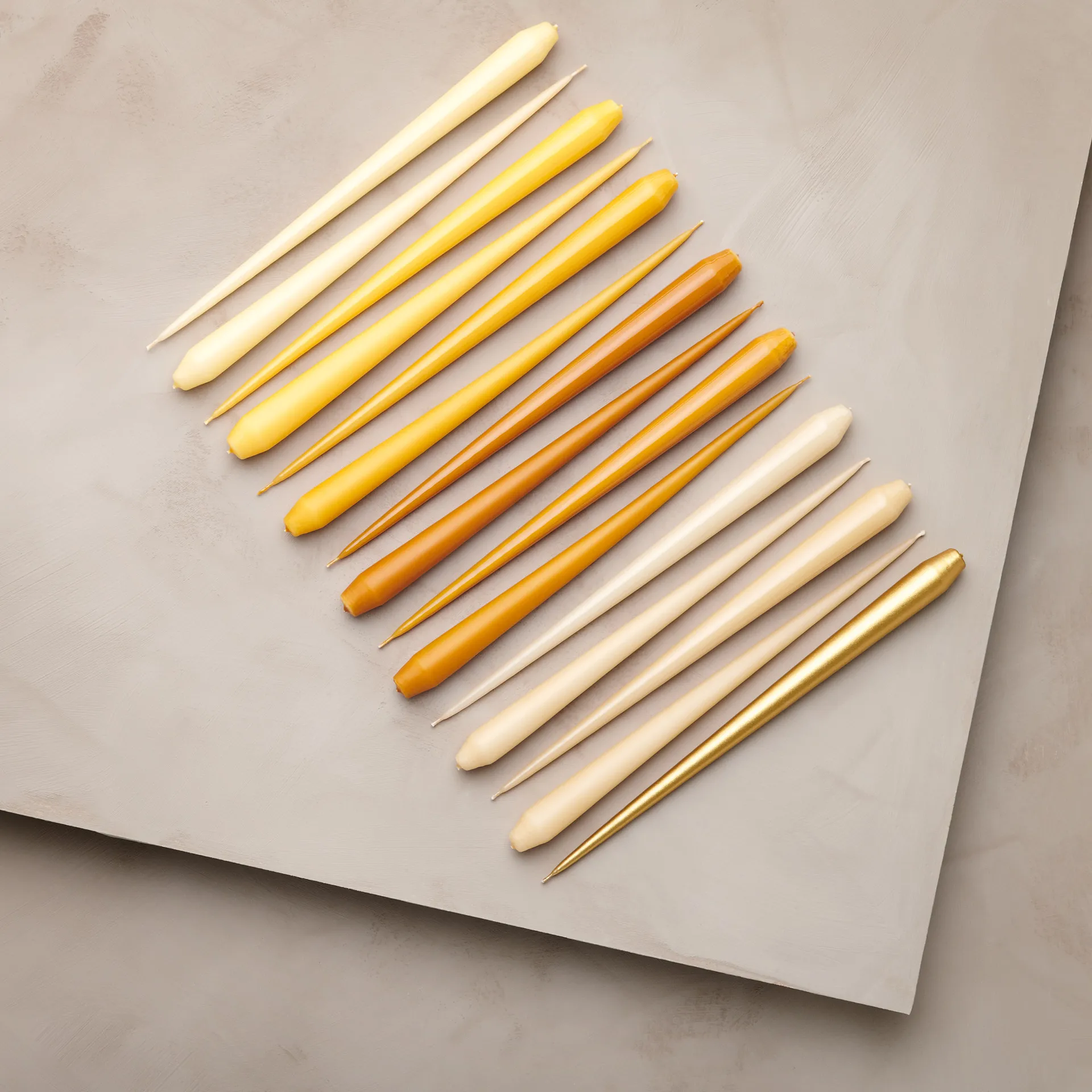 ester & erik Kerze 4er Pack matt, beige 14/2, 32 cm ester & erik