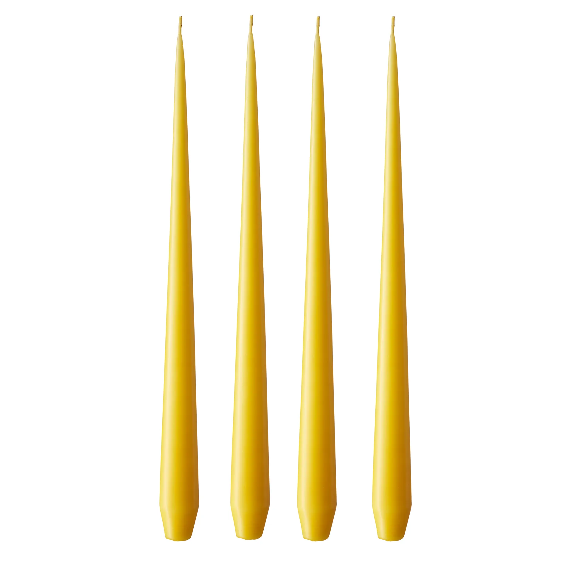 ester & erik Kerze 4er Pack matt, dark Lemon drop 15/2, 32 cm ester & erik