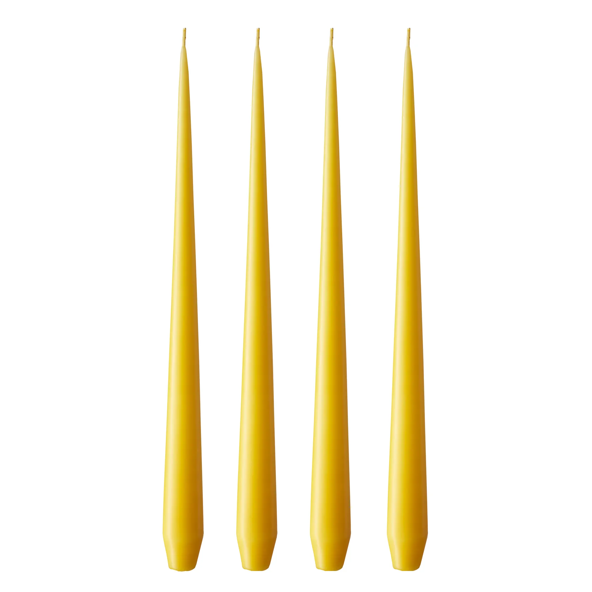 ester & erik Kerze 4er Pack matt, dark Lemon drop 15/2, 42 cm ester & erik