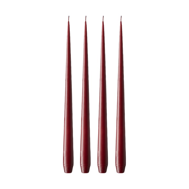 ester & erik Kerze 4er Pack matt - Deep wine 44/2, 42 cm - Ester & erik