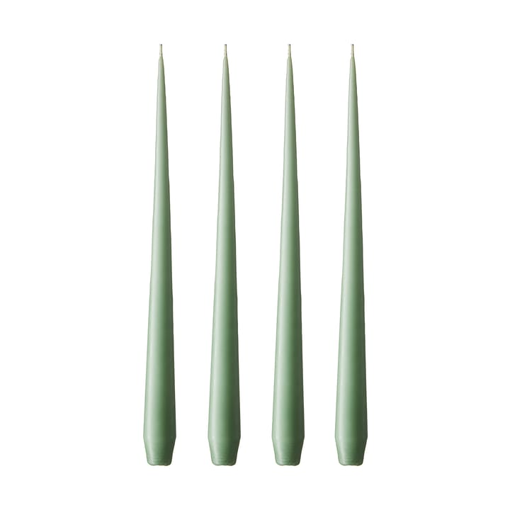ester & erik Kerze 4er Pack matt - eucalyptus, 42 cm - Ester & erik