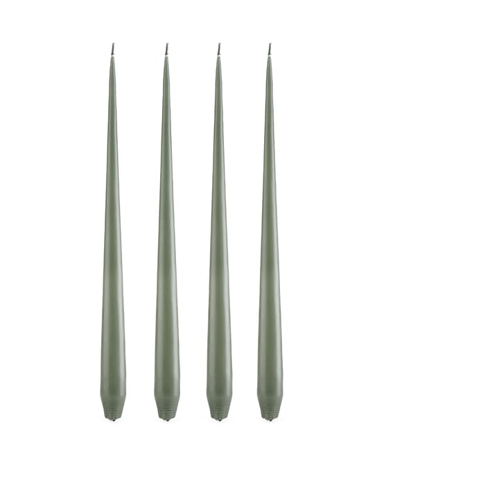 ester & erik Kerze 4er Pack matt - green soil, 32 cm - Ester & erik