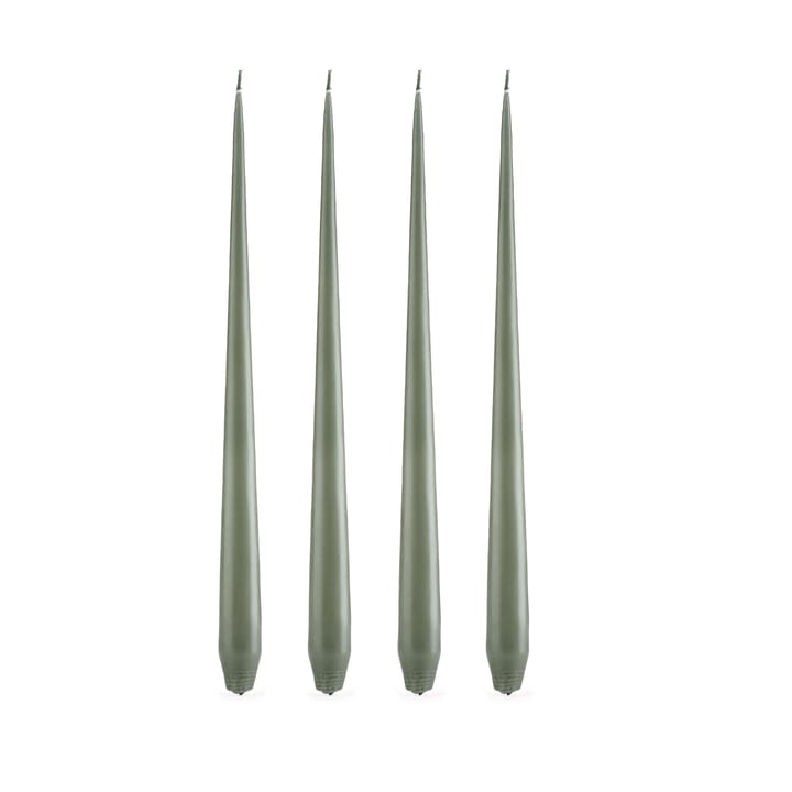 ester & erik Kerze 4er Pack matt - green soil, 42 cm - Ester & erik