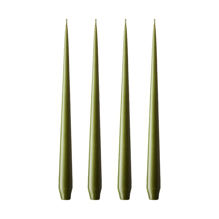 ester & erik Kerze 4er Pack matt - olive glow, 32 cm - Ester & erik