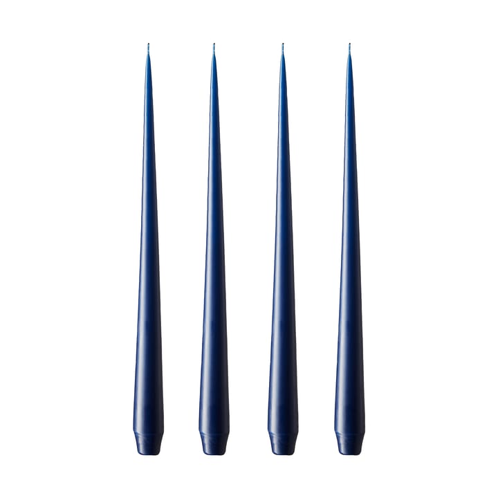 ester & erik Kerze 4er Pack matt - royal navy, 32 cm - Ester & erik