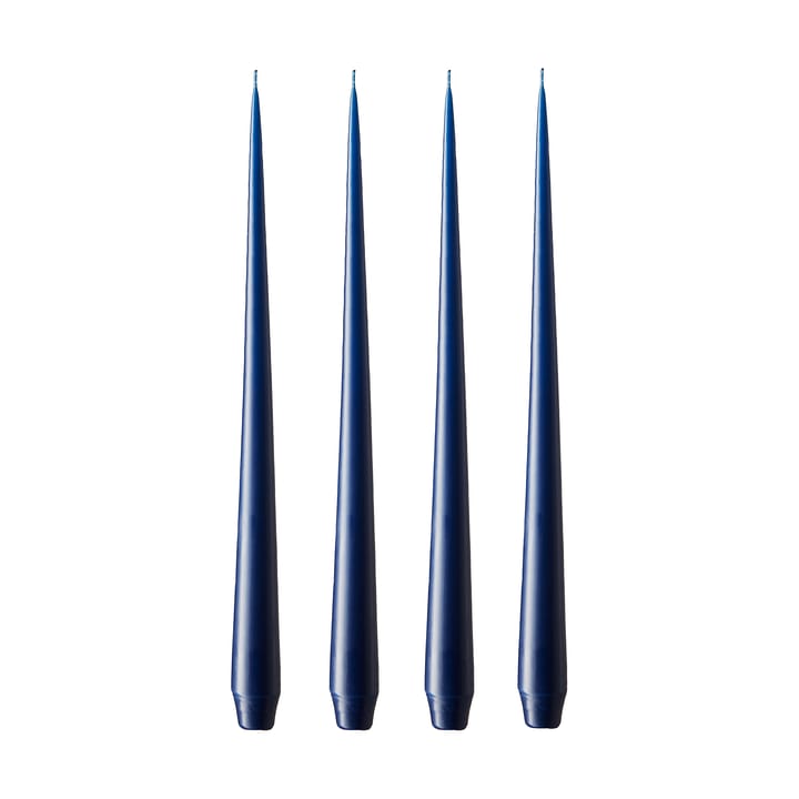 ester & erik Kerze 4er Pack matt - royal navy, 42 cm - Ester & erik