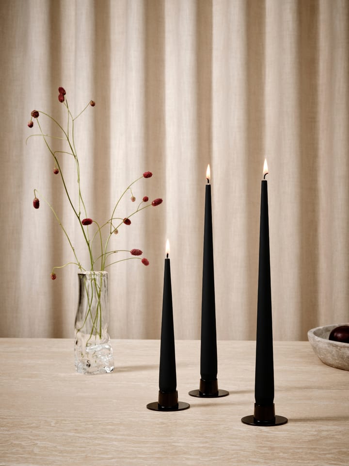 ester & erik Kerze 4er Pack matt, Velvet matt black 95, 32 cm ester & erik