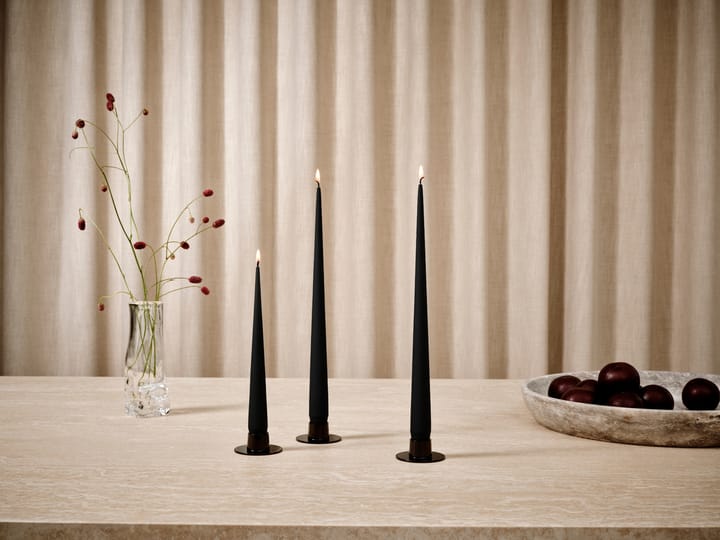 ester & erik Kerze 4er Pack matt, Velvet matt black 95, 42 cm ester & erik