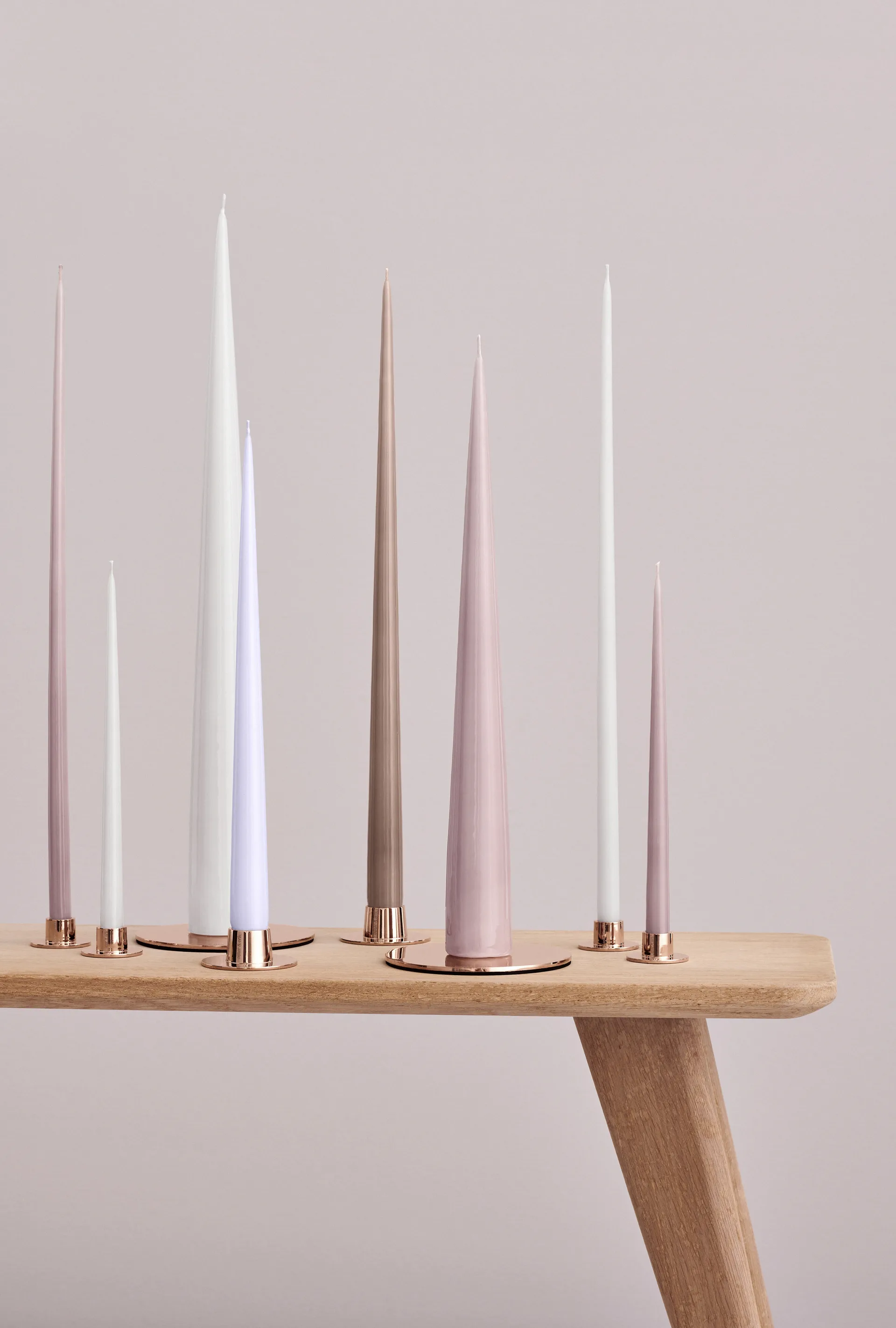 ester & erik Kerzenschale Ø12cm glänzend, Rosé Gold ester & erik