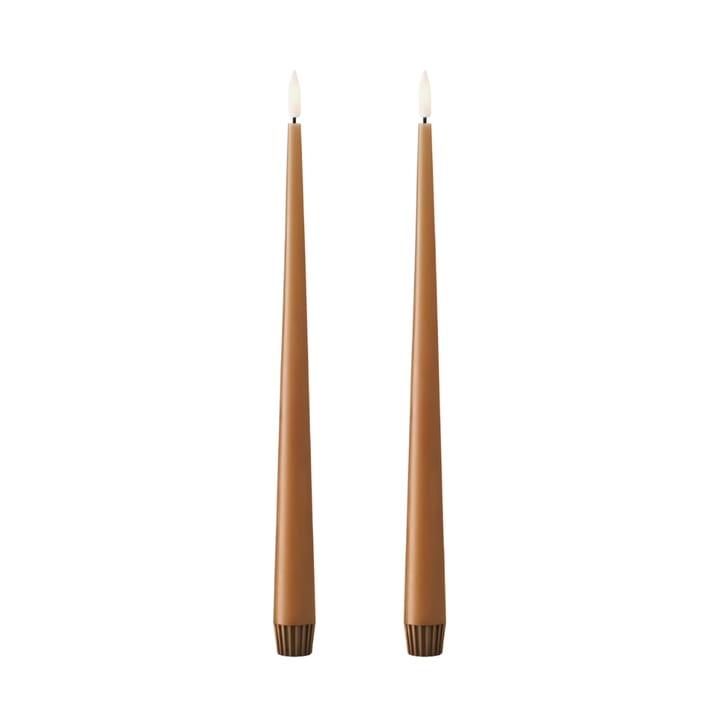 ester & erik Stabkerzen LED 2er-Pack - 23 Raw Toffee , 30 cm - Ester & erik