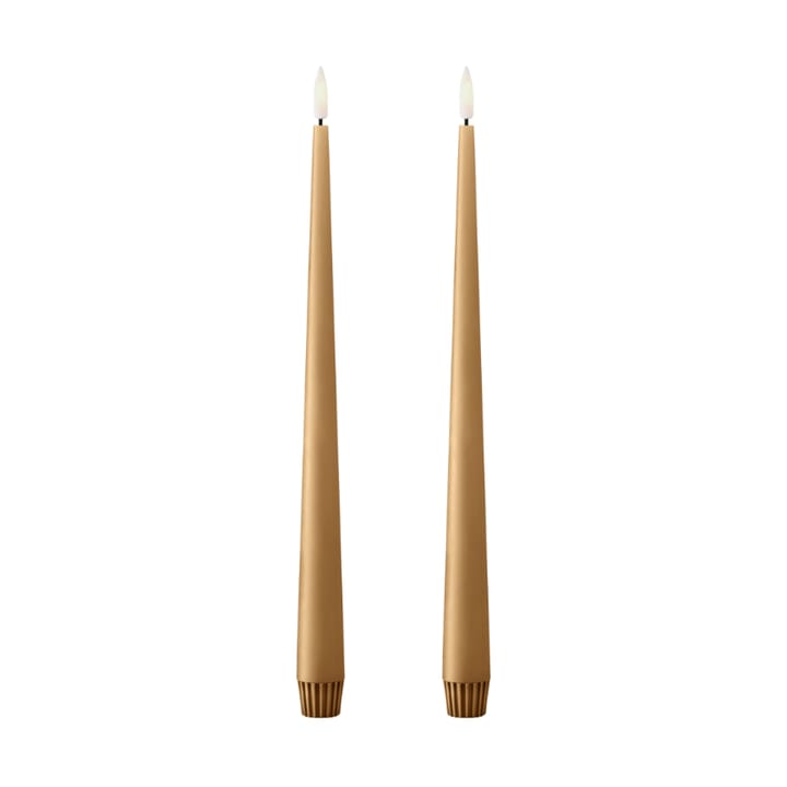 ester & erik Stabkerzen LED 30 cm 2er-Pack - 27 Almond butter - Ester & erik