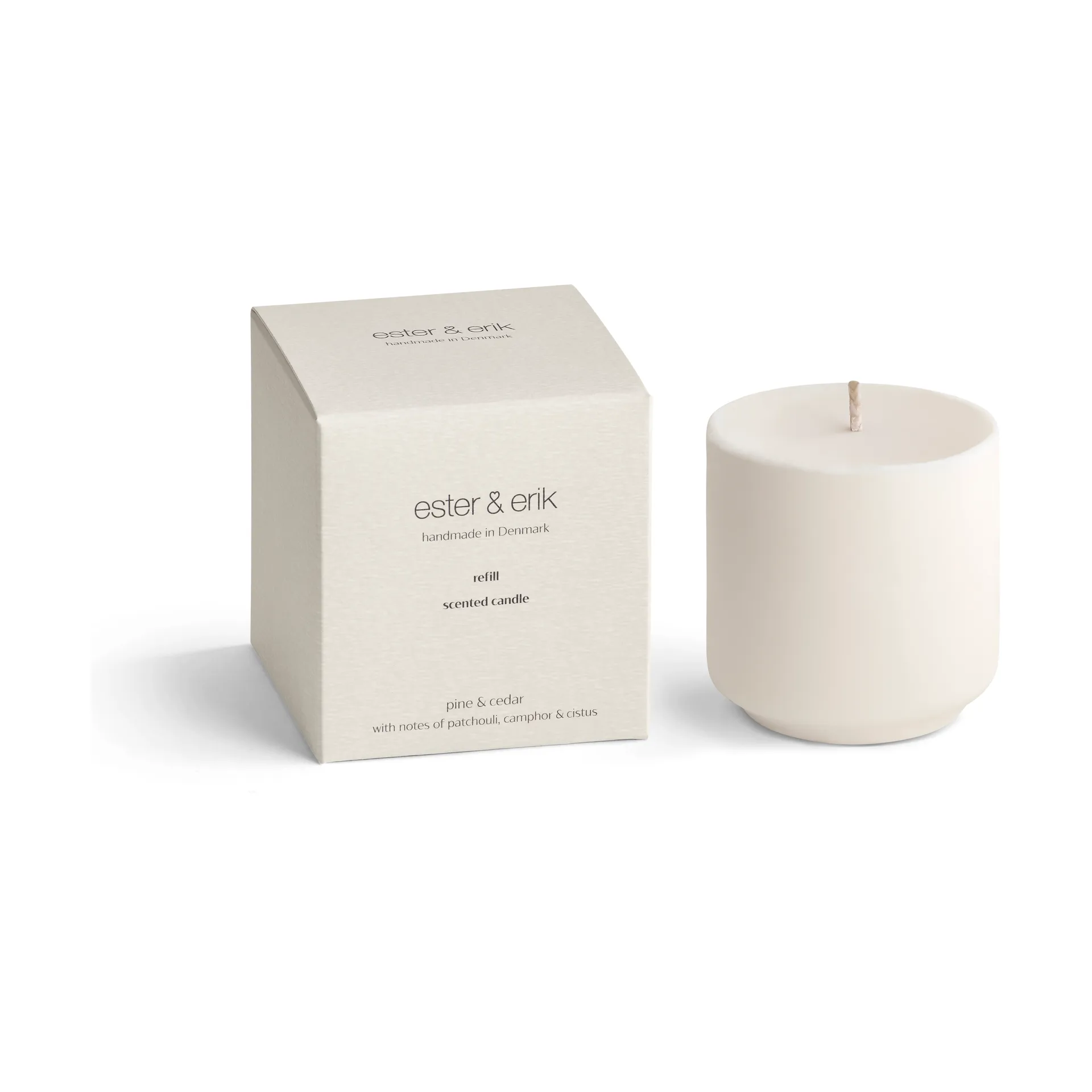 Refill Ester & Erik Duftkerze, Pine & cedar ester & erik