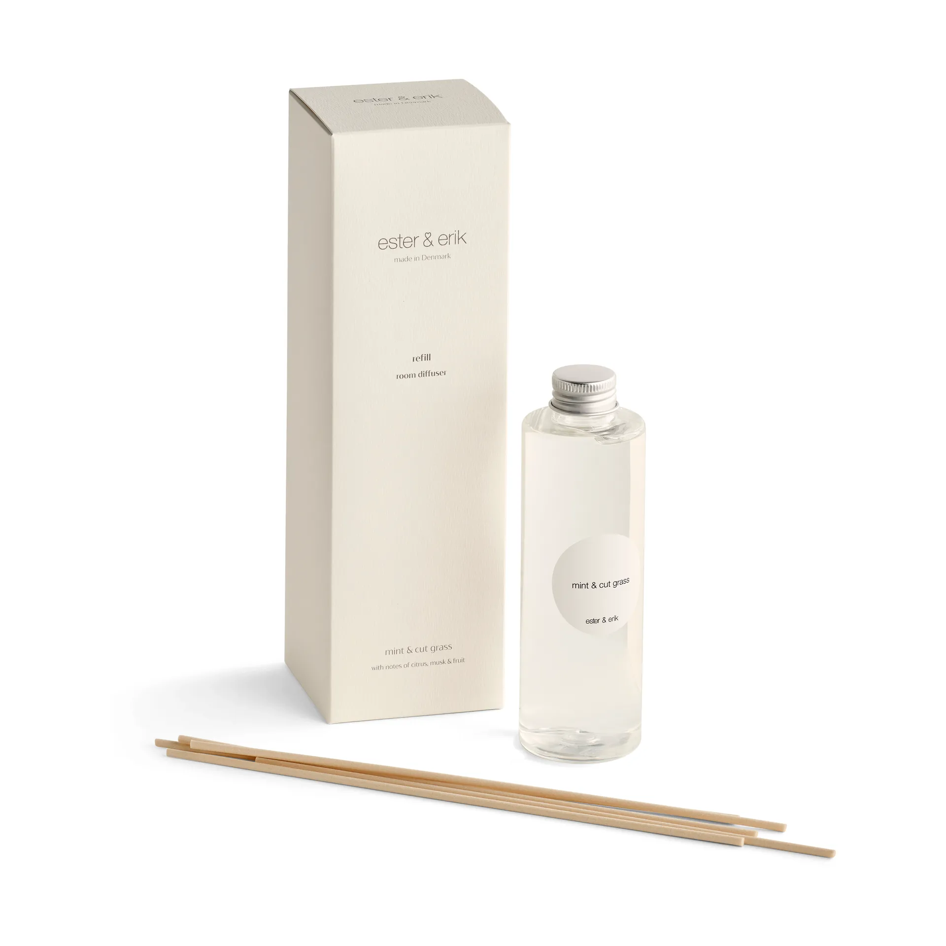 Refill Ester & Erik Duftstäbchen, Mint & cut grass ester & erik