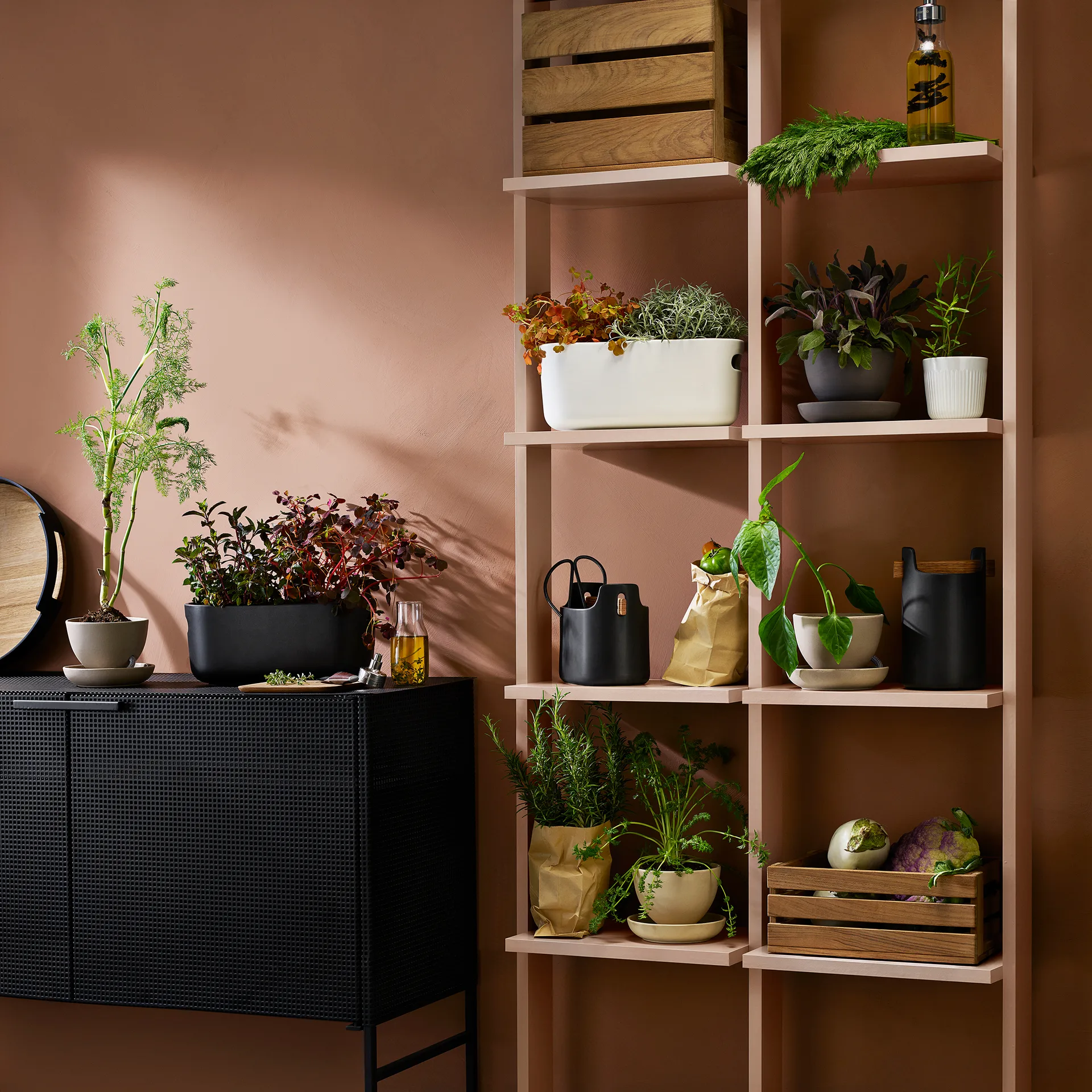 Eva Solo herb organiser selbstbewässernd, Schwarz Eva Solo